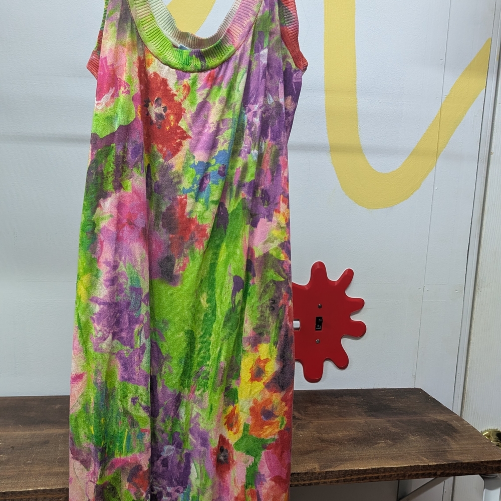 Colorful Floral bodycon Midi Dress